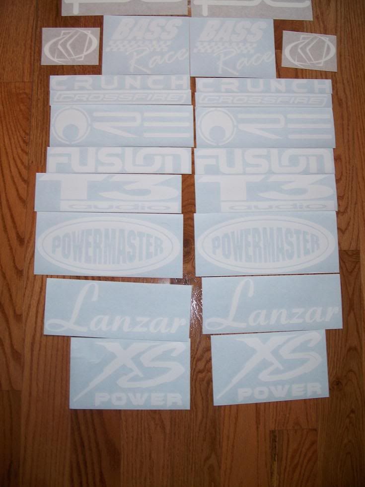 [SOLD] Lots Of Car Audio Decals Car Audio Classifieds!